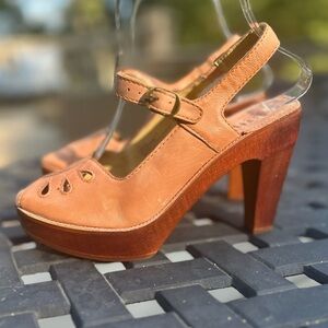 Latigo June Cali Clogs Anthropologie Stylish Slingback Leather Heels for Women